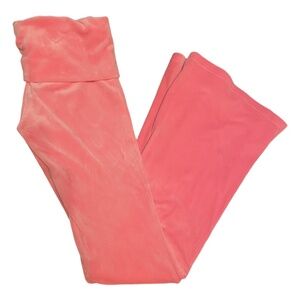 Velour Fold Over Track Pants